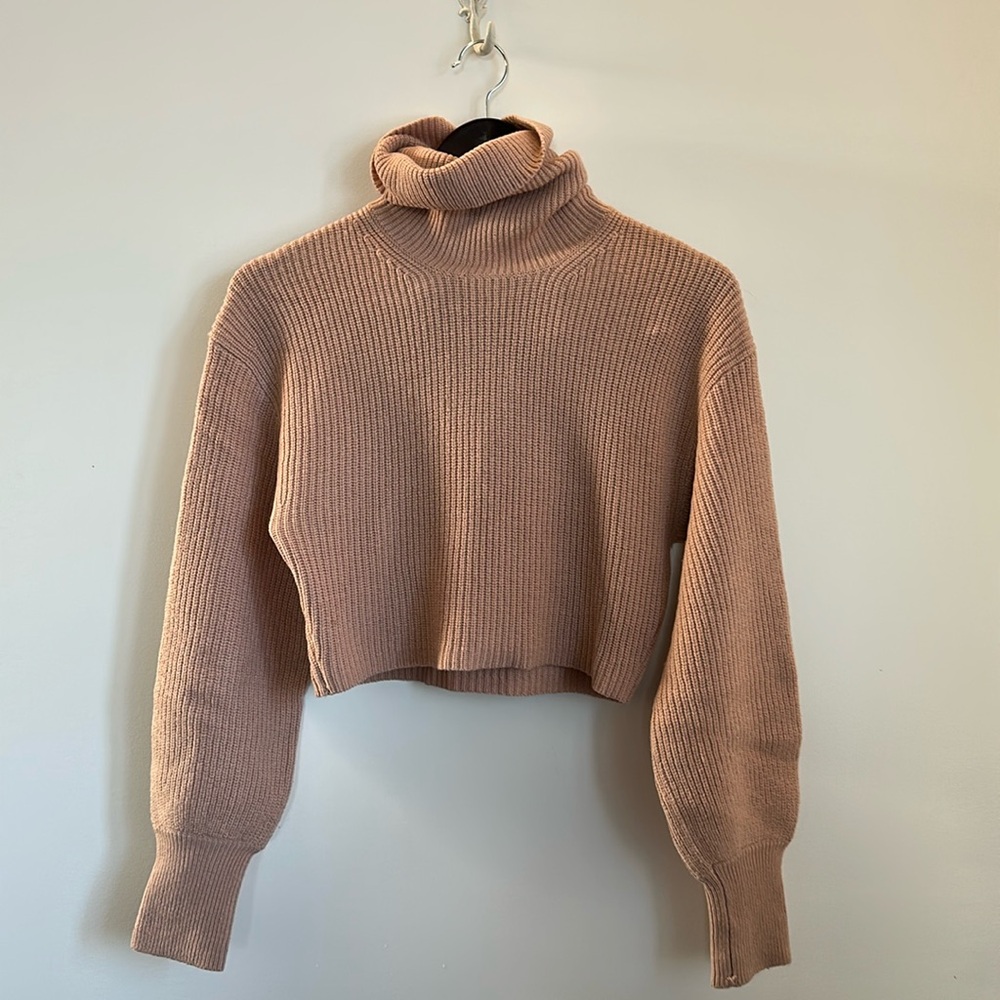 Soft pink 100% merino wool Rebecca sweater from Wilfred